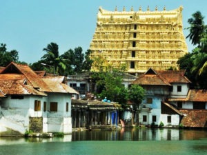 picture of a temple and houses