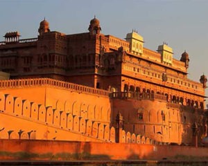 side view of a fort in rajasthan